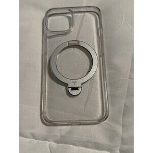 TORRAS OSTAND MAGNETIC CLEAR CASE WITH SILVER RING STAND IPHONE 13/14